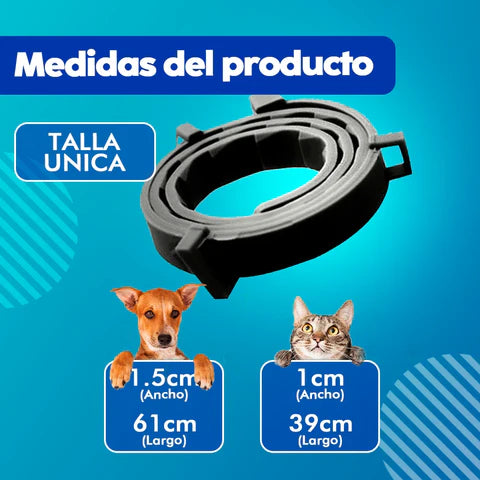 03 COLLARES ANTIPULGAS PARA PERROS O GATOS